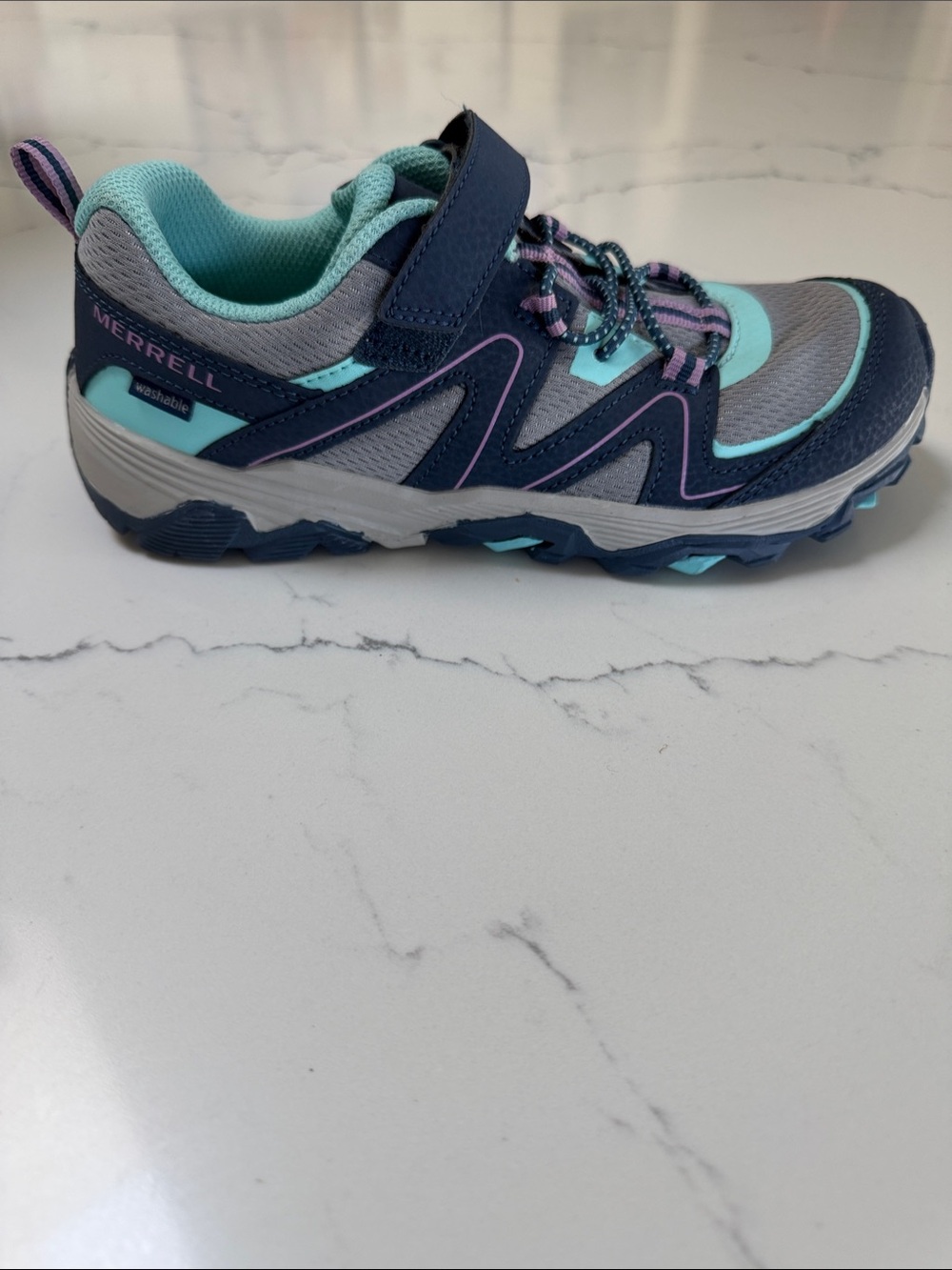 Merrell Kids Navy, Teal & Gray Trail Sneaker